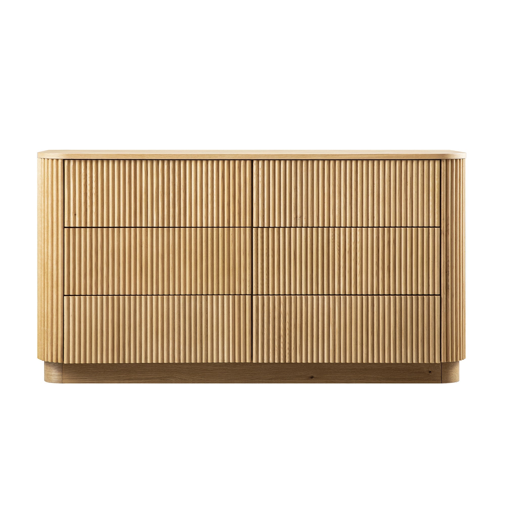 Maru 6 Drawer Dresser, Oak