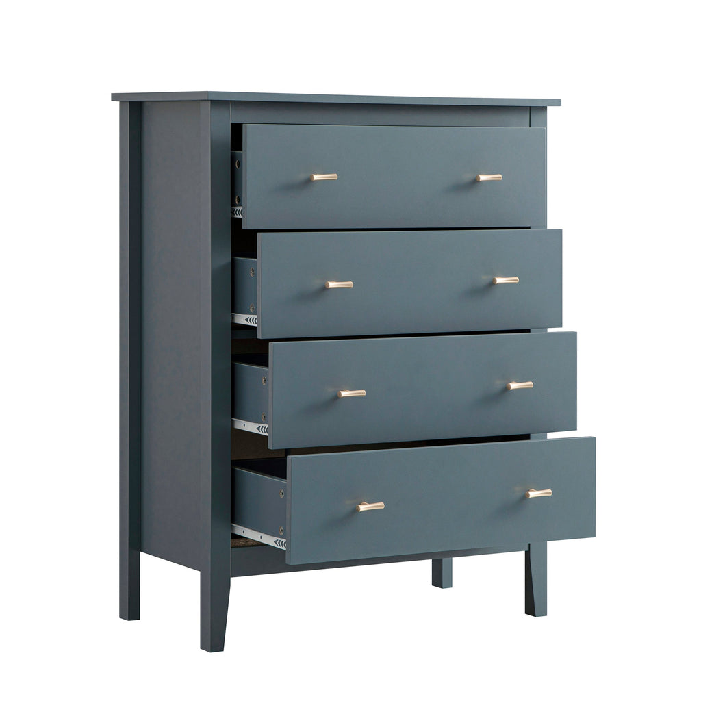 Oakham 4-Drawer Dresser, Stormy Blue