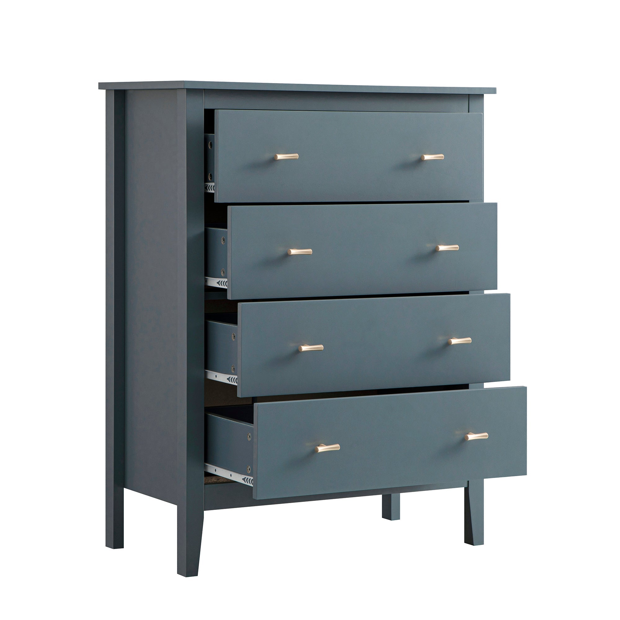 Oakham 4-Drawer Dresser, Stormy Blue