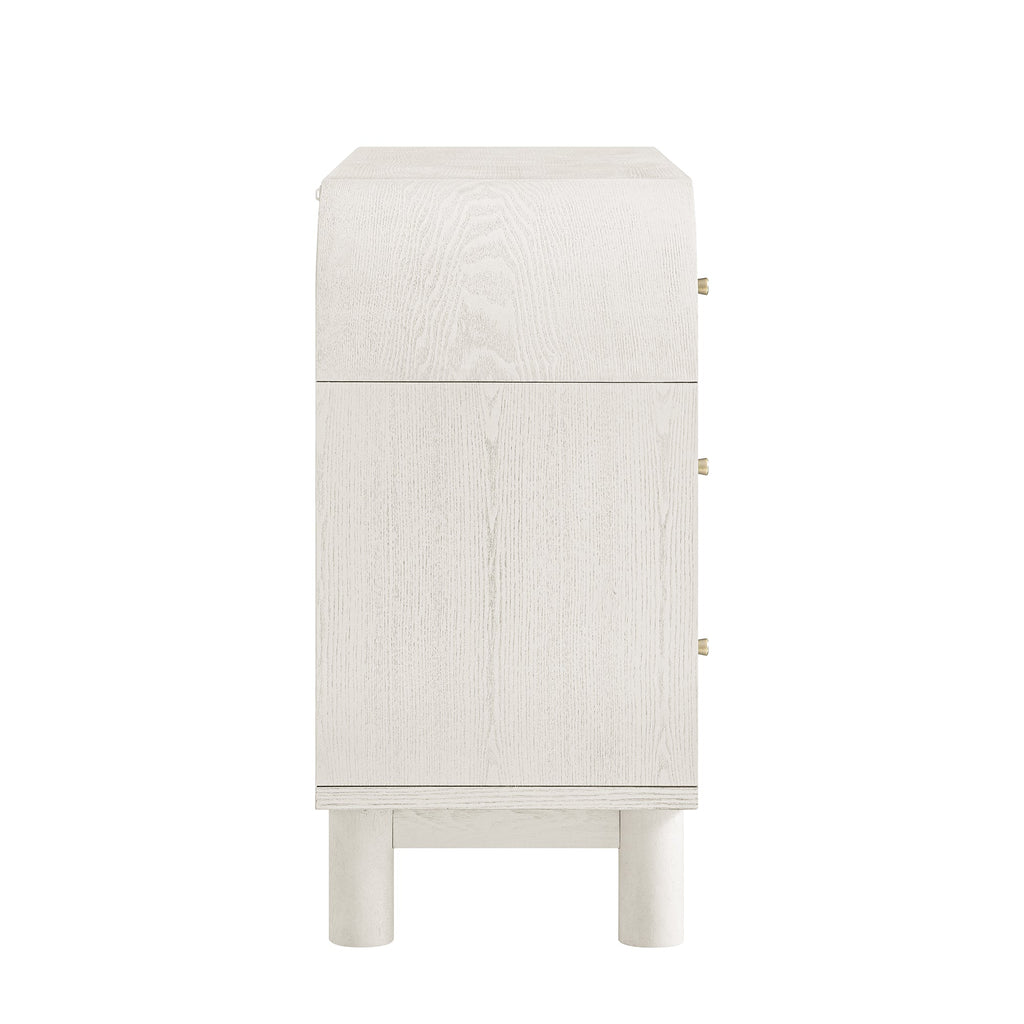 Maude 9 Drawer Dresser, Washed White Ash